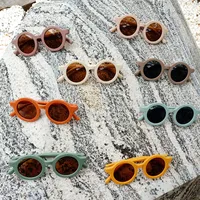 Fashion Geometric UV Protection Resin Kids Sunglasses main image 2
