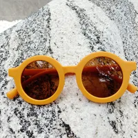 Fashion Geometric UV Protection Resin Kids Sunglasses sku image 1