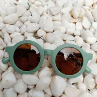 Fashion Geometric UV Protection Resin Kids Sunglasses sku image 2