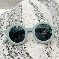 Fashion Geometric UV Protection Resin Kids Sunglasses sku image 3