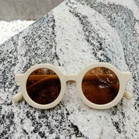 Fashion Geometric UV Protection Resin Kids Sunglasses sku image 5