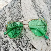 Cute UV Protection Resin Kids Sunglasses sku image 1