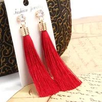 Fashion Tassel Plating Alloy No Inlaid Earrings main image 3