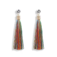 Fashion Tassel Plating Alloy No Inlaid Earrings main image 5
