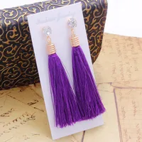 Fashion Tassel Plating Alloy No Inlaid Earrings sku image 2