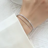 Fashion Geometric 304 Stainless Steel Zircon Bracelets In Bulk sku image 1