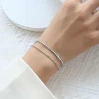 Fashion Geometric 304 Stainless Steel Zircon Bracelets In Bulk main image 3