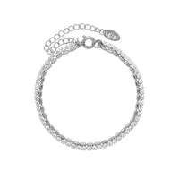 Fashion Geometric 304 Stainless Steel Zircon Bracelets In Bulk main image 5