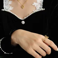 Wholesale Jewelry Insect 304 Stainless Steel No Inlaid 18K Gold Plated Plating main image 1