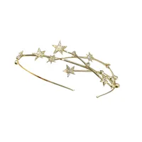 Wholesale Diamond-studded Pearl Star Hair Band Star Hair Accessories Nihaowholesale main image 5