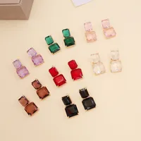 Lady Geometric No Inlaid Earrings Ear Studs main image 1