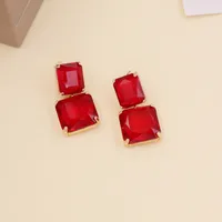 Lady Geometric No Inlaid Earrings Ear Studs main image 3