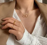 Vintage Style Letter Alloy Plating Unisex Necklace main image 1