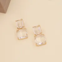 Lady Geometric No Inlaid Earrings Ear Studs sku image 7