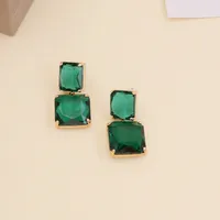 Lady Geometric No Inlaid Earrings Ear Studs sku image 2