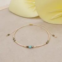 Ethnic Style Rice Beads Hand-woven Natural Stone Beaded Bracelet sku image 8