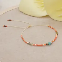 Ethnic Style Rice Beads Hand-woven Natural Stone Beaded Bracelet sku image 9