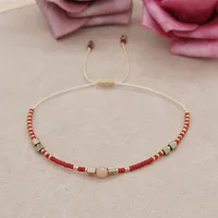 Ethnic Style Rice Beads Hand-woven Natural Stone Beaded Bracelet sku image 10