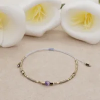 Ethnic Style Rice Beads Hand-woven Natural Stone Beaded Bracelet sku image 11