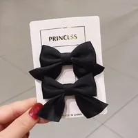 Korean Solid Color Bow Headdress Clip sku image 2