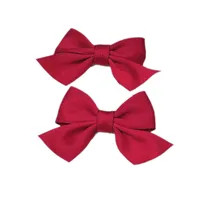 Korean Solid Color Bow Headdress Clip main image 5