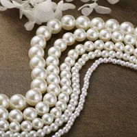 Retro Simple Pearl Chain Necklace main image 5