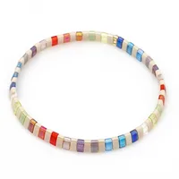 Bohemian Contrast Color Beach Bracelet main image 3