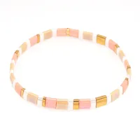 Bohemian Contrast Color Beach Bracelet main image 4