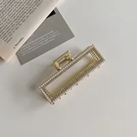 Korean Alloy Pearl Rhinestone Grab Clip sku image 2
