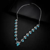 Fashion Flower Alloy Diamond Choker main image 3