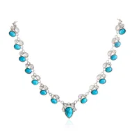 Fashion Flower Alloy Diamond Choker main image 4