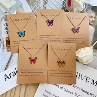 Fashion Butterfly Alloy Plating Women's Pendant Necklace main image 1