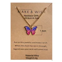Fashion Butterfly Alloy Plating Women's Pendant Necklace main image 2