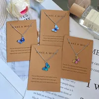 Fashion Butterfly Alloy Plating Women's Pendant Necklace main image 4