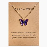 Fashion Butterfly Alloy Plating Women's Pendant Necklace sku image 9