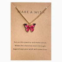 Fashion Butterfly Alloy Plating Women's Pendant Necklace sku image 14