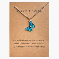 Fashion Butterfly Alloy Plating Women's Pendant Necklace sku image 10