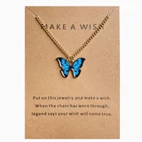 Fashion Butterfly Alloy Plating Women's Pendant Necklace sku image 3