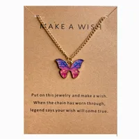 Fashion Butterfly Alloy Plating Women's Pendant Necklace sku image 4
