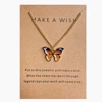 Fashion Butterfly Alloy Plating Women's Pendant Necklace sku image 6