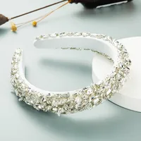 Baroque Retro Glass Drill Hand-stitched Headband main image 2