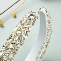 Baroque Retro Glass Drill Hand-stitched Headband main image 4