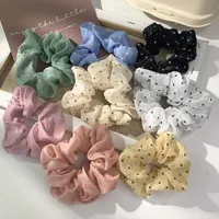 Wholesale Accessories Net Yarn Dots Hair Scrunchies Nihaowholesale main image 4