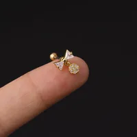 Ear Cartilage Rings & Studs Geometric Copper Plating Artificial Gemstones main image 3