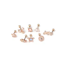 Ear Cartilage Rings & Studs Geometric Copper Plating Artificial Gemstones main image 5