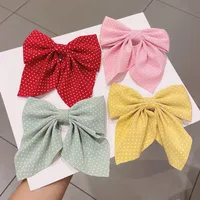 Wholesale Accessories Fabric Wave Dot Bow Hairpin Nihaowholesale main image 1