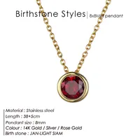 Stainless Steel 14K Gold Plated Fashion Diamond Geometric Rhinestones Necklace sku image 25