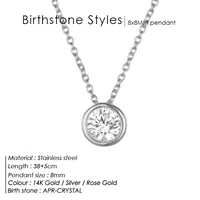 Stainless Steel 14K Gold Plated Fashion Diamond Geometric Rhinestones Necklace sku image 2