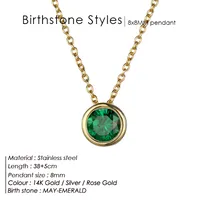 Stainless Steel 14K Gold Plated Fashion Diamond Geometric Rhinestones Necklace sku image 26