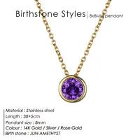 Stainless Steel 14K Gold Plated Fashion Diamond Geometric Rhinestones Necklace sku image 17